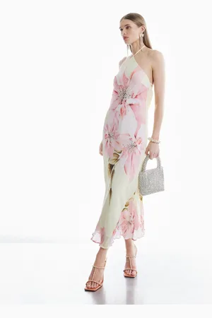 River Island Halter Neck Embellished Maxi Dress40