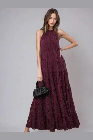 Religion Eileen Tiered Maxi Lace Dress42