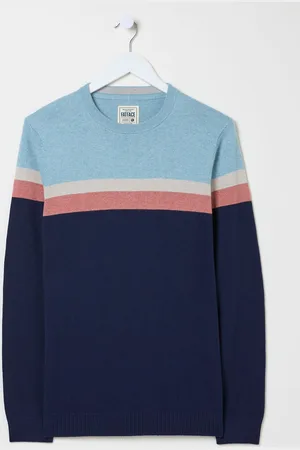 Fat Face FatFace Rye Chest Stripe Knitted Crew Neck Jumper4XL Reg