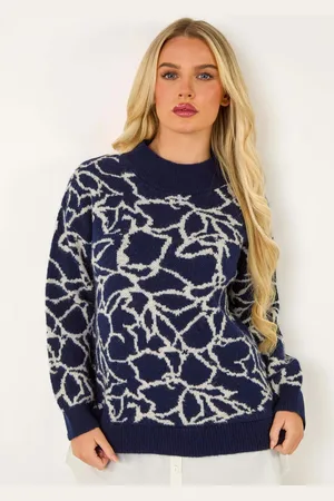 Roman Floral Contrast Knit Jumper36