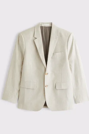 Abercrombie & Fitch Single Breasted Linen Blazer38r