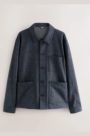 Next Denim Look Suit Shacketmedium