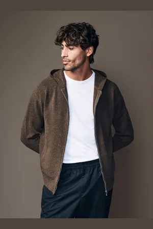 Next Regular Fit Knit Zip Up Hoodie with WoolS