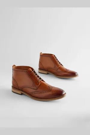 Next Leather Brogue Boots