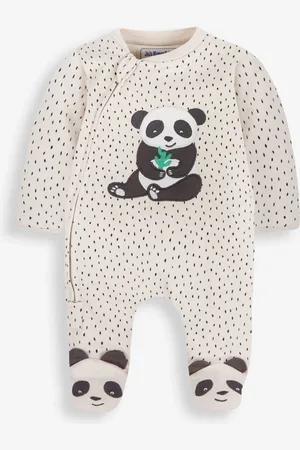 JoJo Maman Bébé Appliqué Zip Cotton Baby Sleepsuit3 - 6 måneder (62 - 68cm)