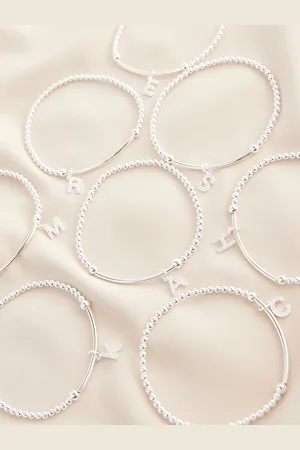 Next Indledende Cubic Zirconia Beaded Stræk ArmbåndM