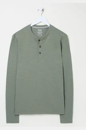 Fat Face FatFace Long Sleeve Slub Henleyxxxxlarge