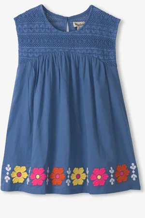 Hatley Blue Persian Jewel Crochet Bodice Dress98104cm