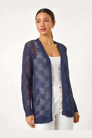 Roman Pointelle Tape Patterned Cardigan40