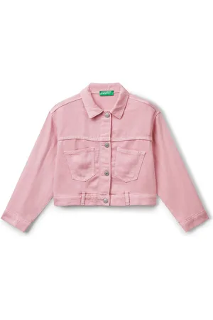 Benetton Girls Pink Cropped Jacket122128cm