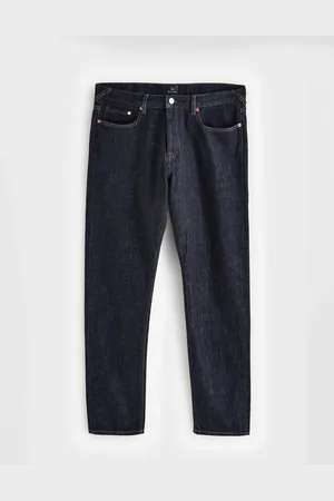 Paul Smith Dark Wash 100% Cotton Washed Denim Tapered Jeans30r