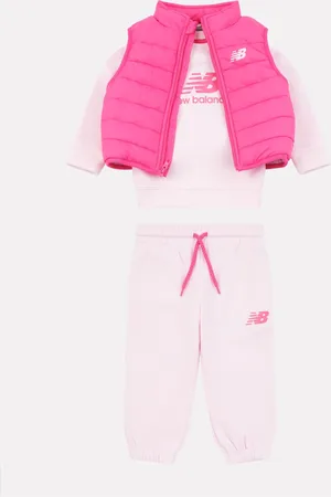 New Balance Baby Girls Sweatshirt Joggers & Gilet Set5 - 6 år (110 - 116cm)