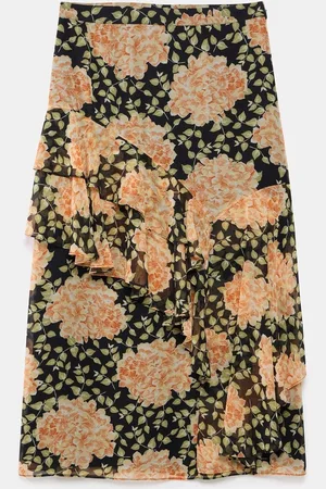 mint&berry Blomster Tryk Midi Nederdele36