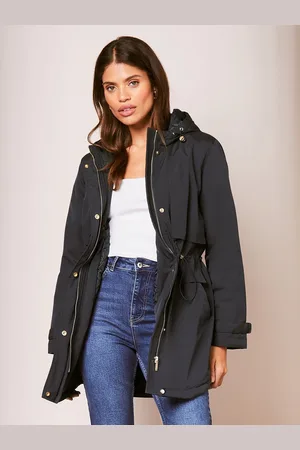 Lipsy London Shower Resistant Parka Raincoat46