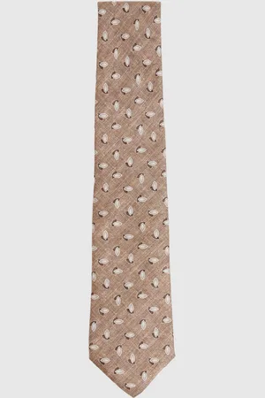 Reiss Leone Silk Geometric Print TieEN