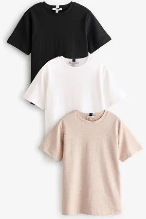 Next 100% Bomuld Heavyweight Basic T-shirt 3 Pakke44