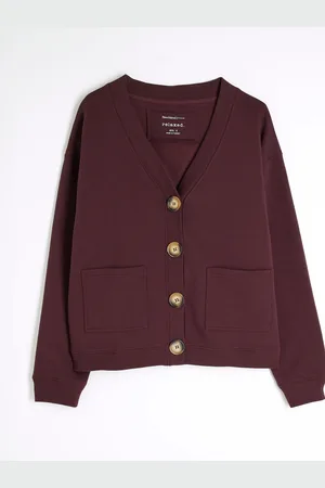 River Island V-Neck Sweat Cardiganmedium