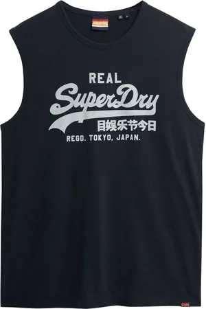 Superdry Vintage Logo Kiss Tryk Relaxed Vest TopMiddel
