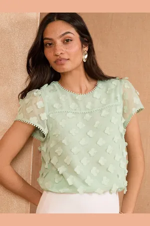 Love & Roses 3D Floral Short Sleeve Top46
