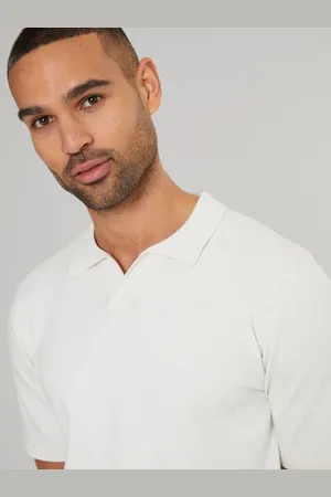 Threadbare Trophy Neck Knitted Polo-skjorter2X-Large