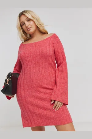 Simply Be Slash Neck Rib Mini Kjole36-38