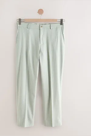 Next Linen Blend Texture Suit Trousers28s