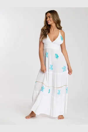 South Beach Embroidered Cami Maxi Dress44