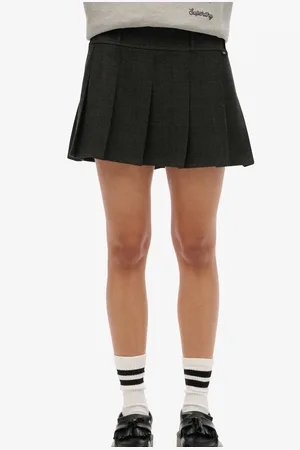 Superdry Low Rise Plisseret Mini Nederdele44