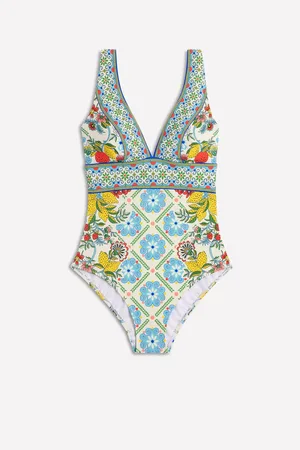 Boden Porto V-Neck Swimsuit