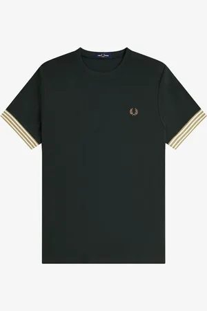 Fred Perry Striped Cuff T-Shirt2X-Large