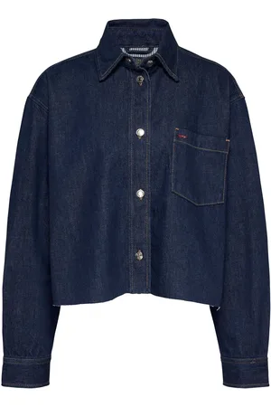 Tommy Hilfiger Cropped Denim Shirt Jacketmedium