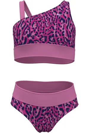 Nike Dyreprint Asymmetrisk Top Bikini Sæt13 - 15 år (158 - 170cm)