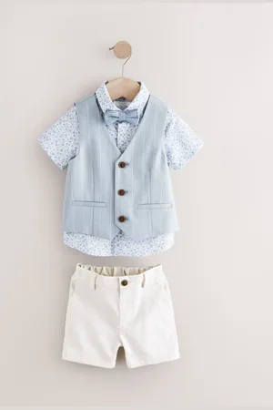 Next Waistcoat Shirt Shorts and Bow Tie Set (3mths-9yrs)104110cm