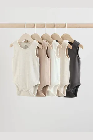 Next 100% Cotton Baby Vest Bodysuits 5 Pack7480cm