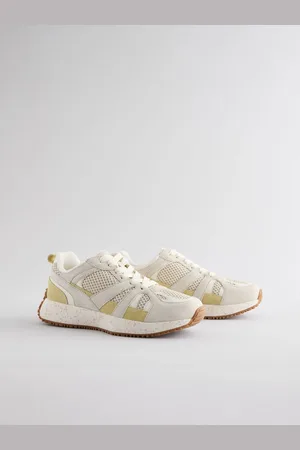 Next Forever Comfort Leather Suede Panel Detail Chunky Trainers