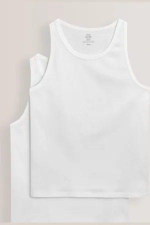 Next Pure 100% Bomuldsveste 2 PakkeXL