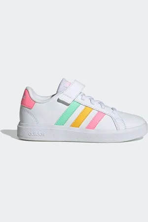 adidas Grand Court Elastic Lace and Top Strap Trainers
