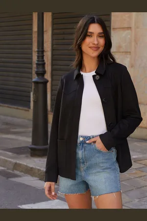 Threadbare Yoke Detail Suedette Shacket36