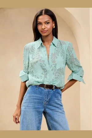 Lipsy London Burnout Knapper Shirt34