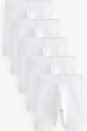 Next 5 Pack Cotton Rich Stræk cykelshorts (3-16år)9 år (134cm)