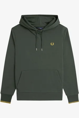 Fred Perry Tippet Overhead HættetrøjeStor