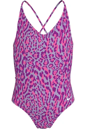 Nike Animal Print Lace-Up Back One Piece Swimsuit116122cm