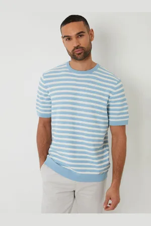Threadbare Striped Textured Knitted T-ShirtSmall