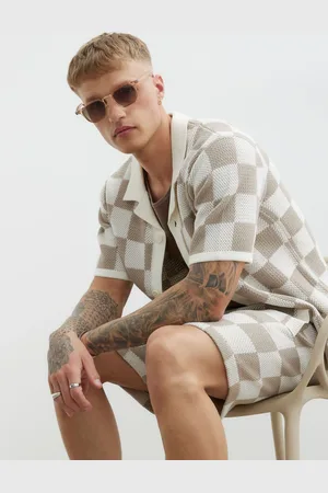 River Island Checkerboard 100% Cotton Shirtsmall