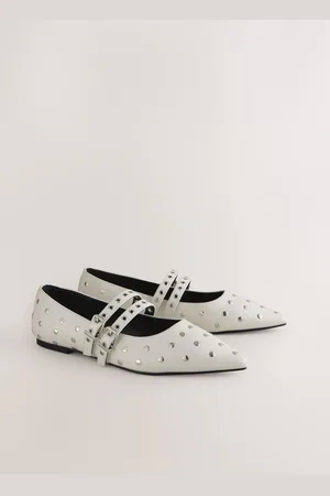 Next Forever Comfort Letaher Point Toe Stud Mary Jane Shoes