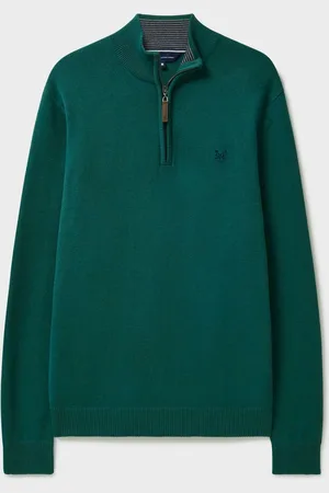 J.Crew Company Blue 100% Cotton Half Zip SweatshirtM