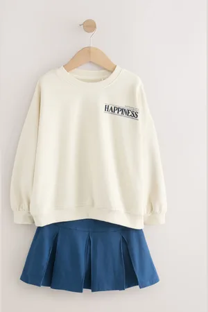 Next Oversized Sweatshirt and Pleated Skort Set (3-16yrs)110116cm