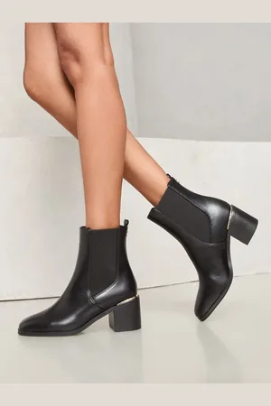 Lipsy London Mid Block Heel Formal Heel Clip Chelsea Boot