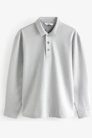 Next Long Sleeve Smart Button Neck Polo ShirtXXL