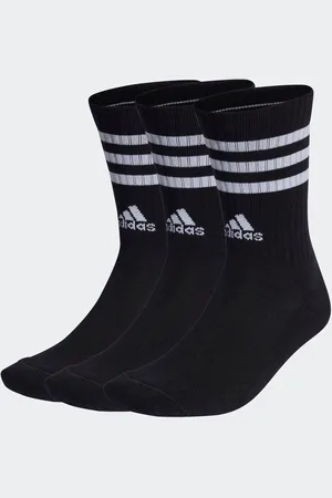 adidas 3-Stripe Crew Length Socks 3 PackUK 4.5 - 5.5